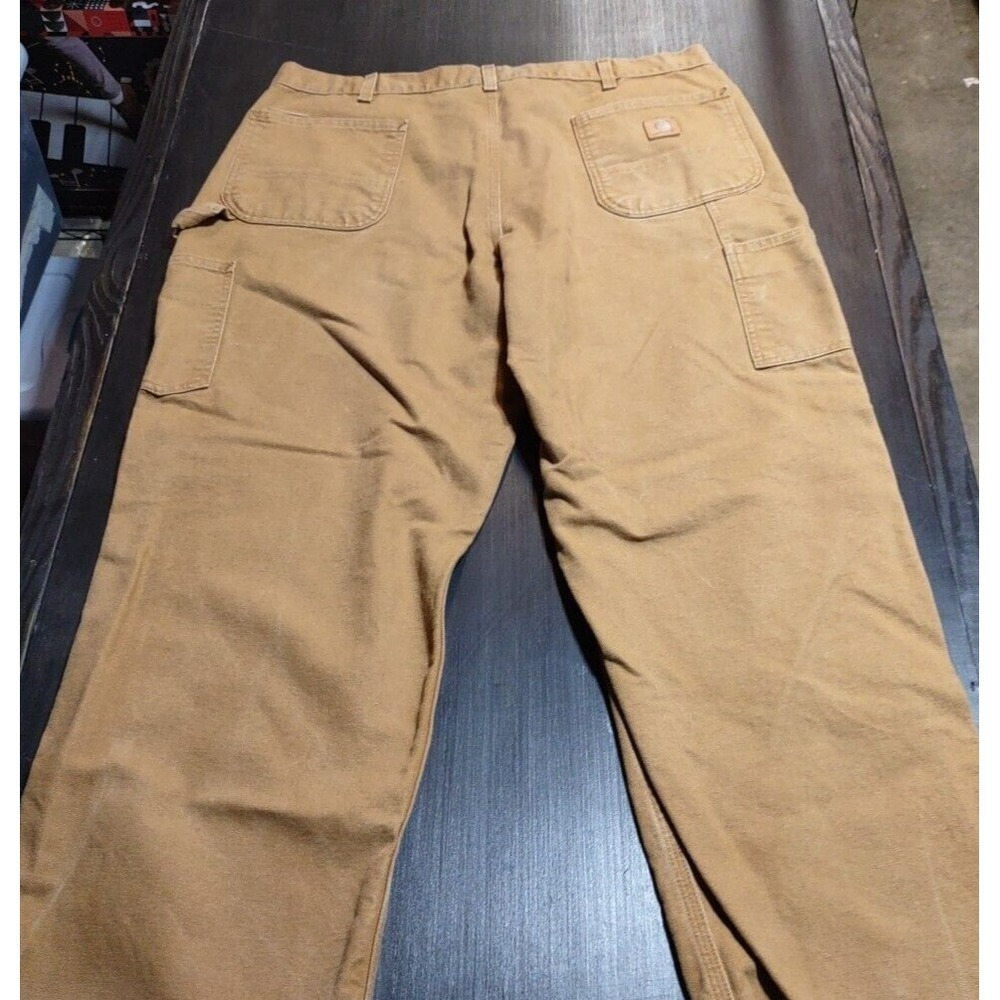 Carhartt RN#14806 Cargo Work Utility Carpenter Pants 40x30 Brown Loose Orig Fit - Picture 2 of 6